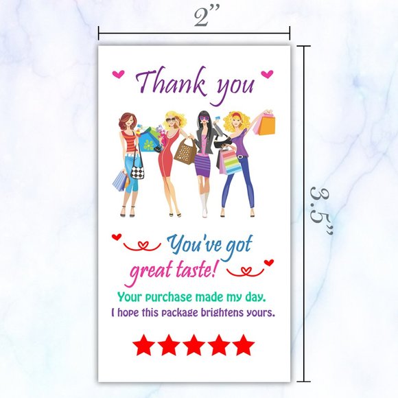 100 Thank You Cards - Picture 4 of 4